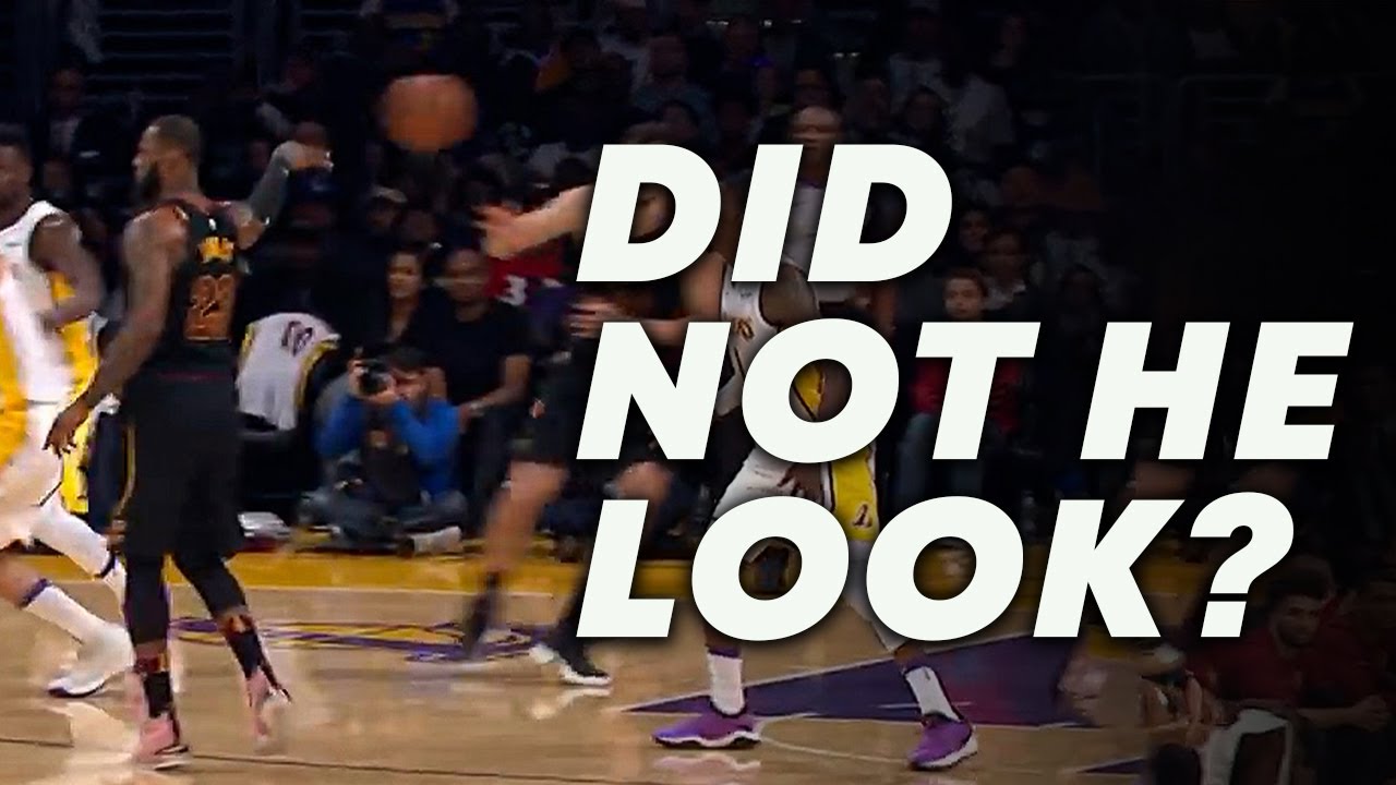 I found every LeBron James No look pass...