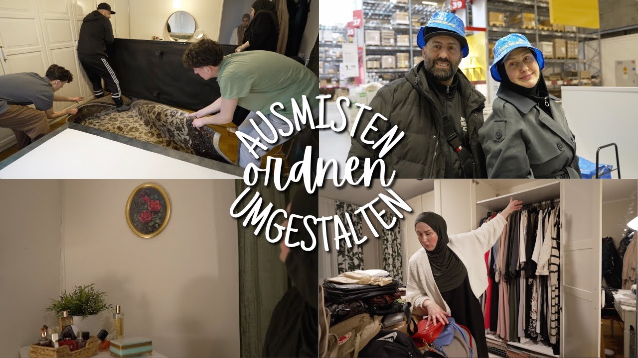 Kleiderschrank ausmisten, neu ordnen und Schlafzimmer umgestalten | VLOG