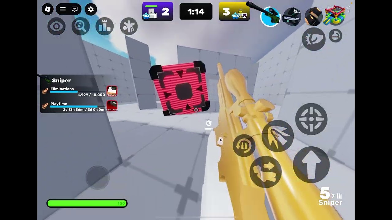My 5000 kill on sniper in Roblox rivals