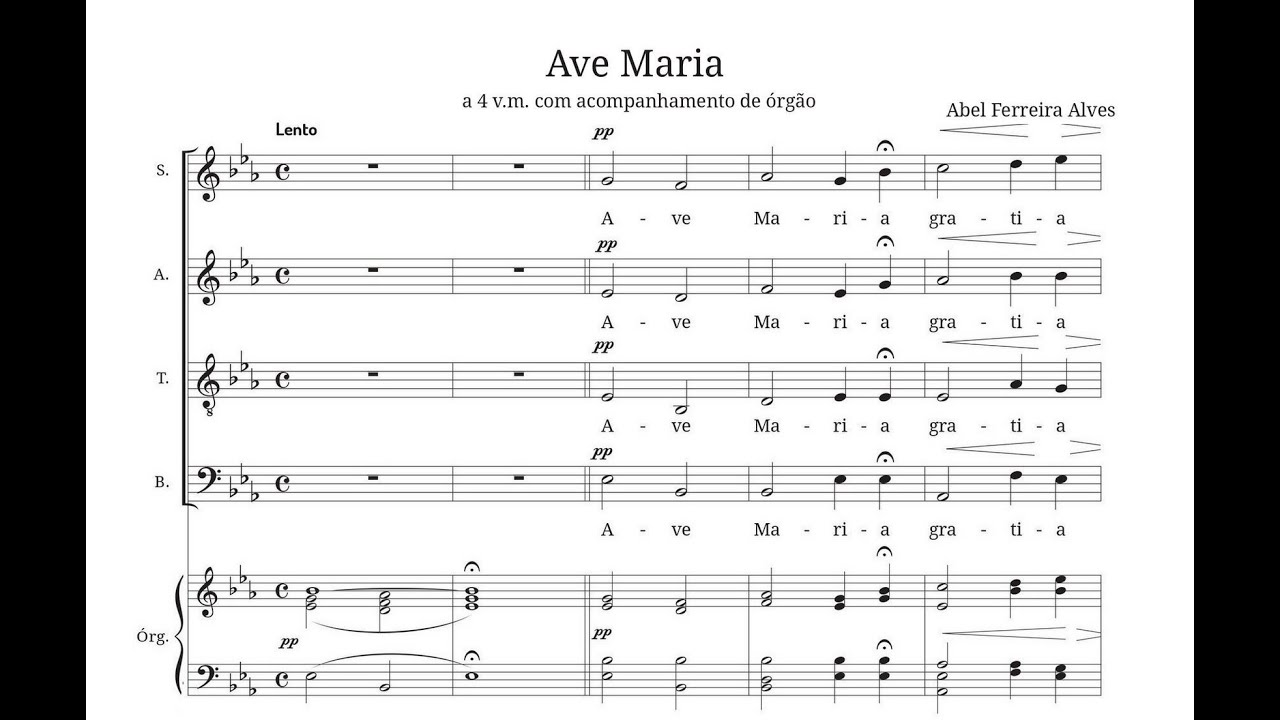Padre Abel Ferreira Alves (1913 - 2007) Ave Maria.