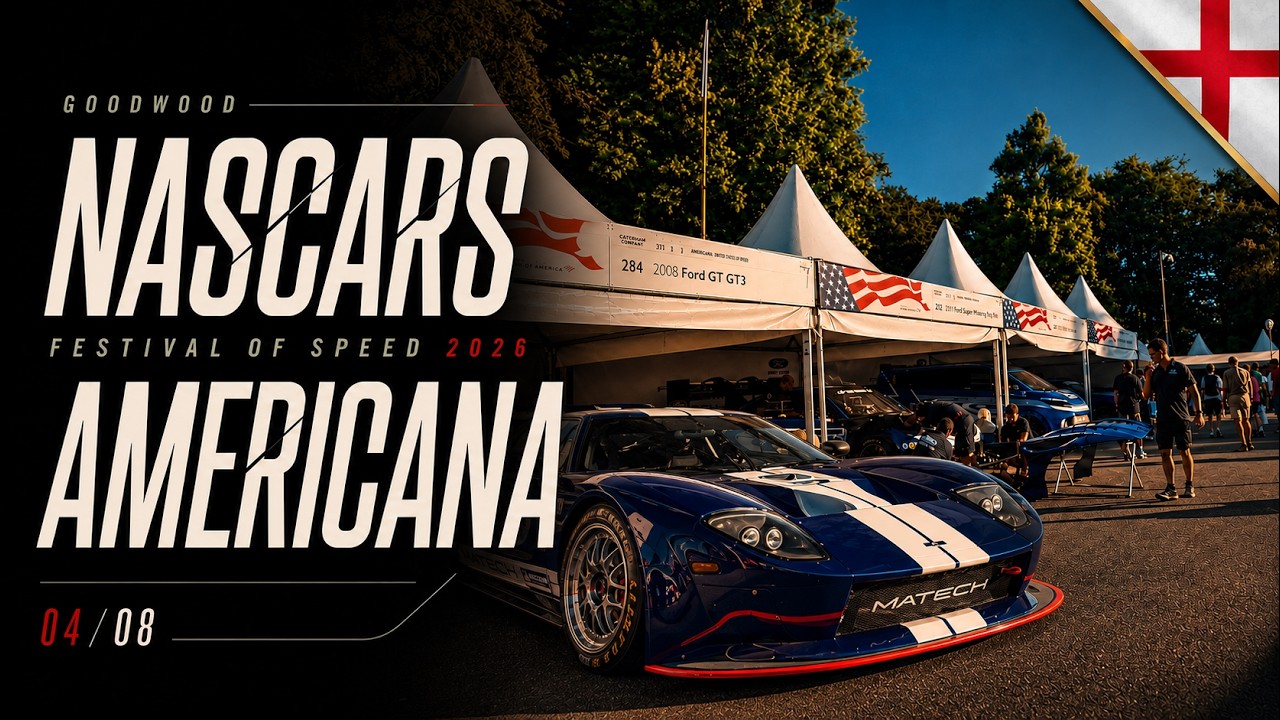 🇬🇧 Following the NASCAR Roar into Cathedral Paddock | Goodwood FOS 2026 POV