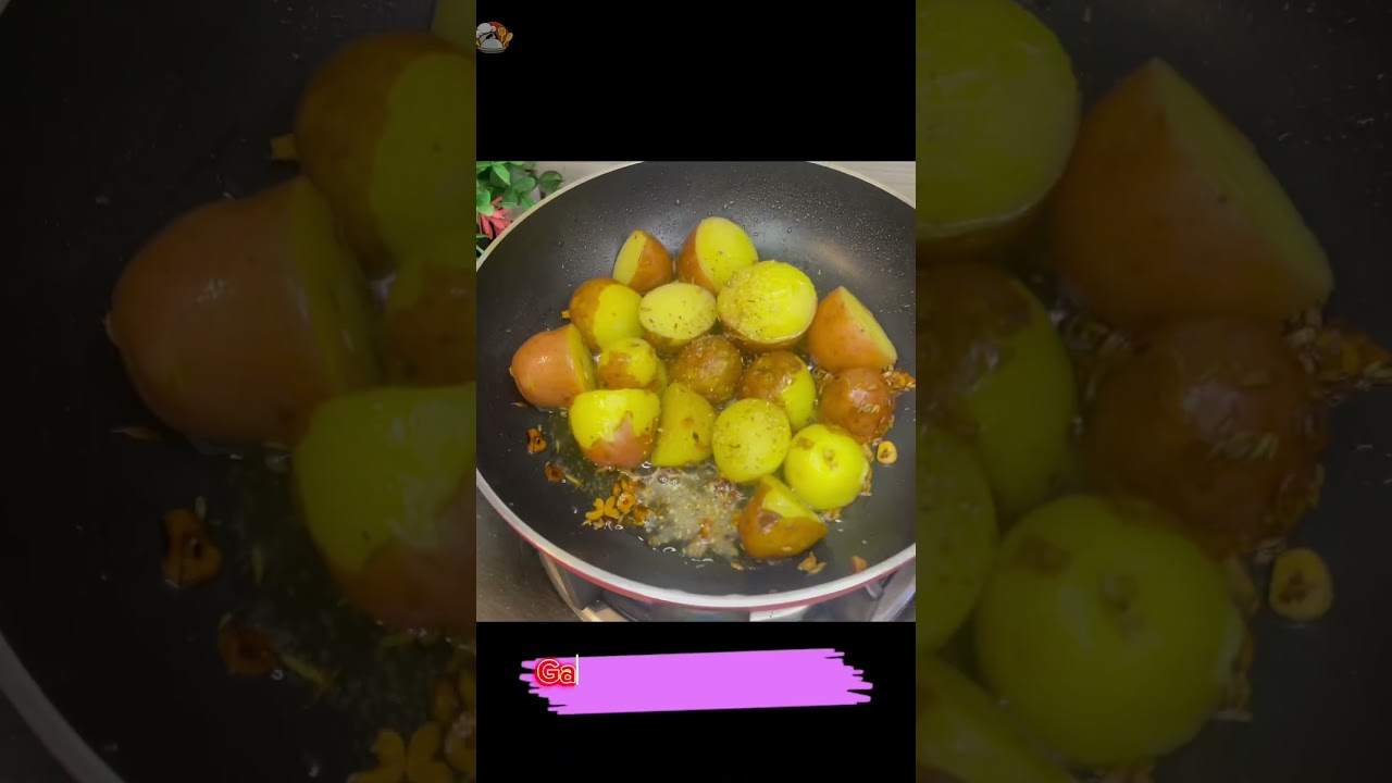 Roasted potatoes without oven #potatoes #shorts