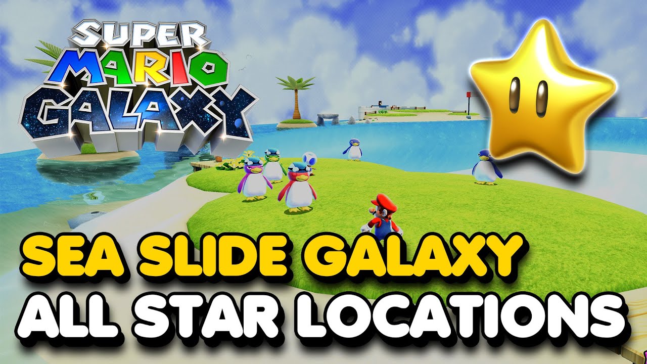 Super Mario Galaxy - Sea Slide Galaxy - All Star Locations Walkthrough (Switch 2)