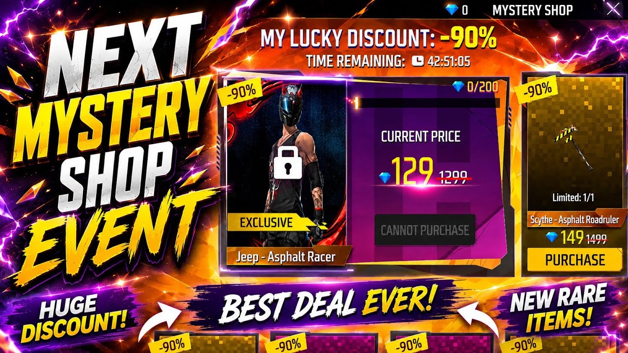 Next Mystery shop Event Free Fire🤩🔥| Next Discount Event Free Fire💥| Free Fire New Event Tamil 