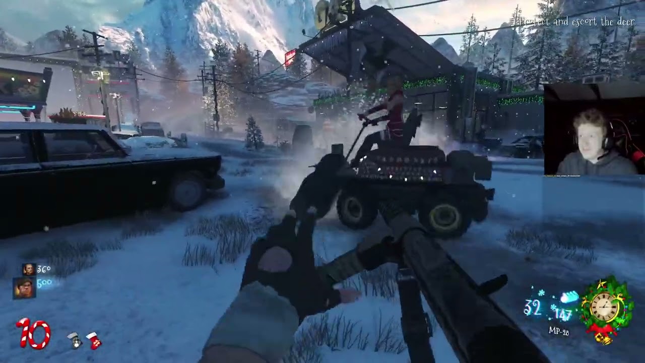 Playing Christmas BO3 Maps With Friends!