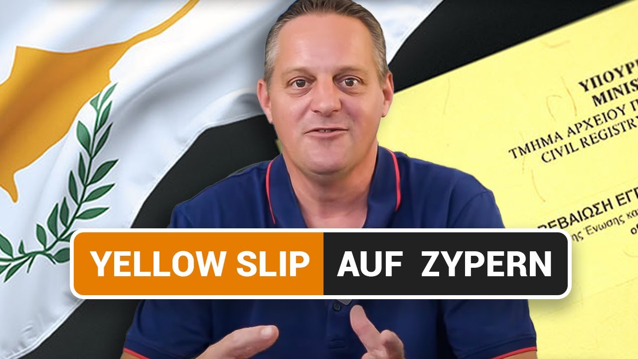 Yellow Slip auf Zypern: So bekommst du deine Aufenthaltsgenehmigung! 🟨🇨🇾