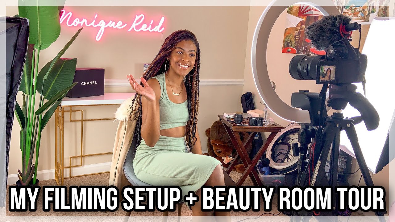 MY FILMING SETUP + BEAUTY ROOM TOUR (CAMERA, LENS & LIGHTING)