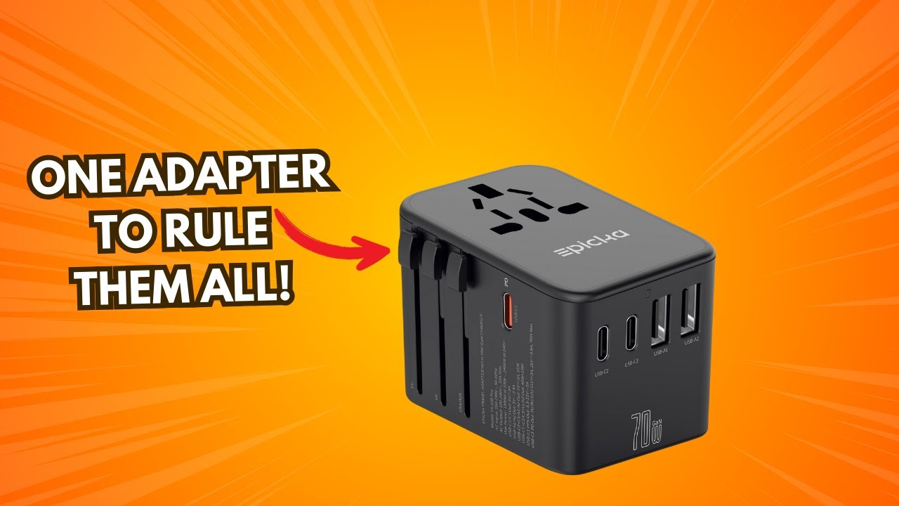 All-in-One Travel Adapter & Charger That Does It All!