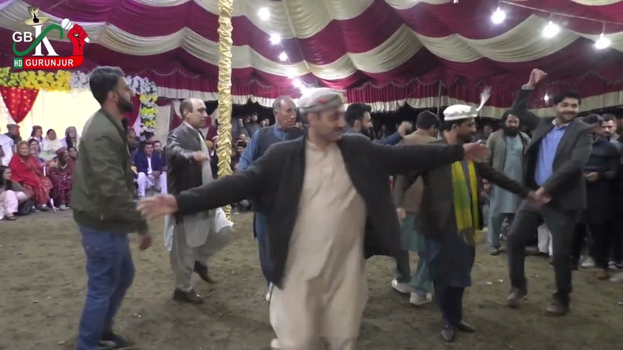 Gb Wedding Dance Gurunjur شعیب واجد جان خان  خوبصورت انداز میں اظہر شاہ کی شادی میں رقص کرتے ہوئے