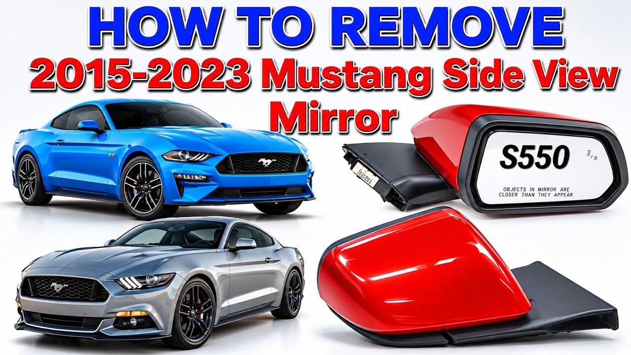 Как снять боковое зеркало заднего вида Mustang Super Quick