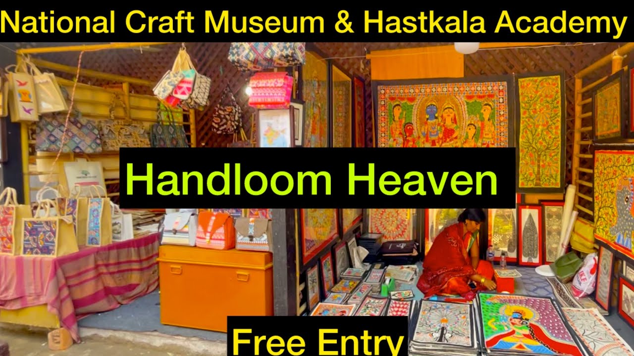 National Crafts Museum & Hastkala Academy | Handloom, Handicrafts & Live Artisans | Full Vlog