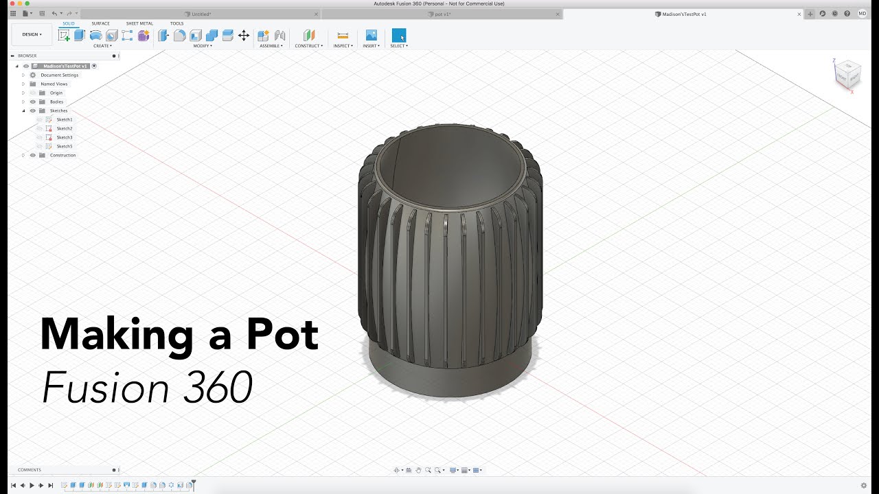 Fusion 360: Planter