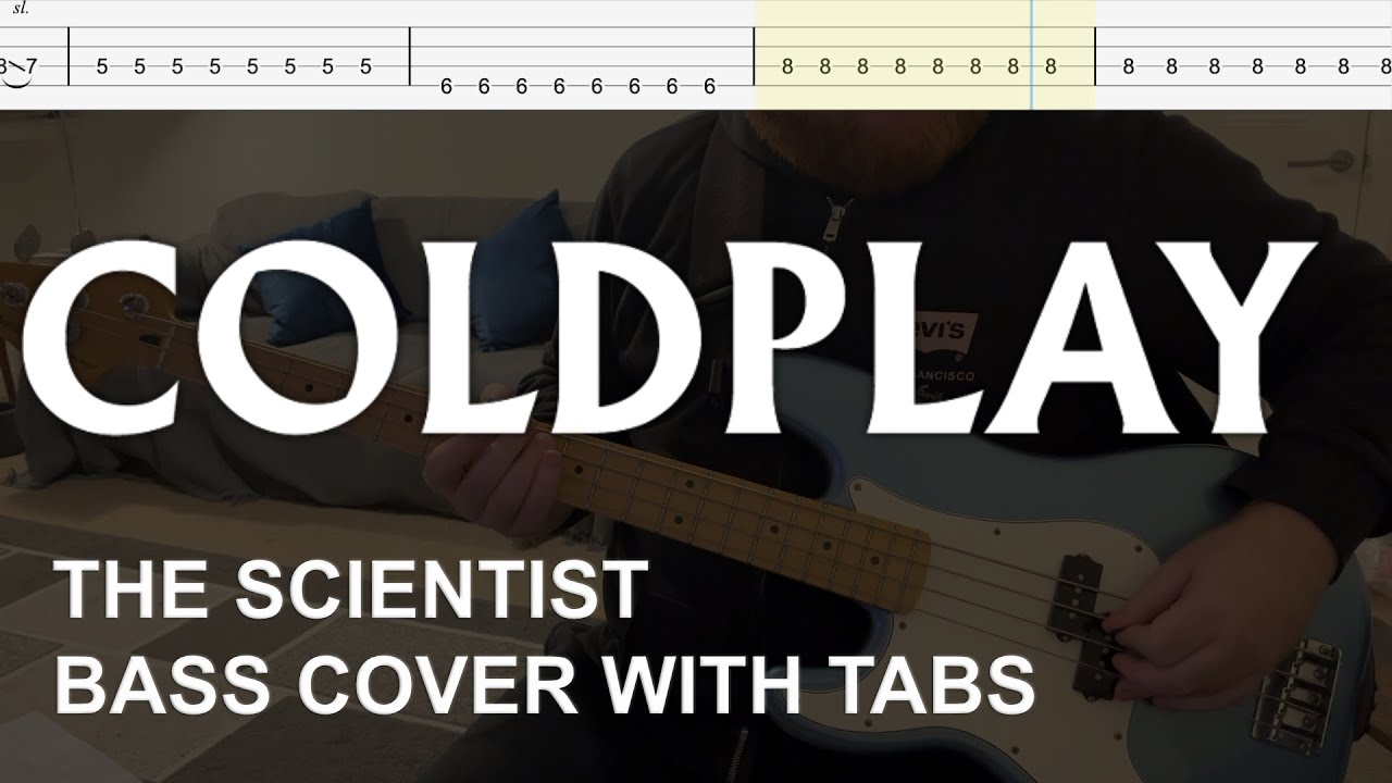 Coldplay - The Scientist (Bass Cover with Tabs)