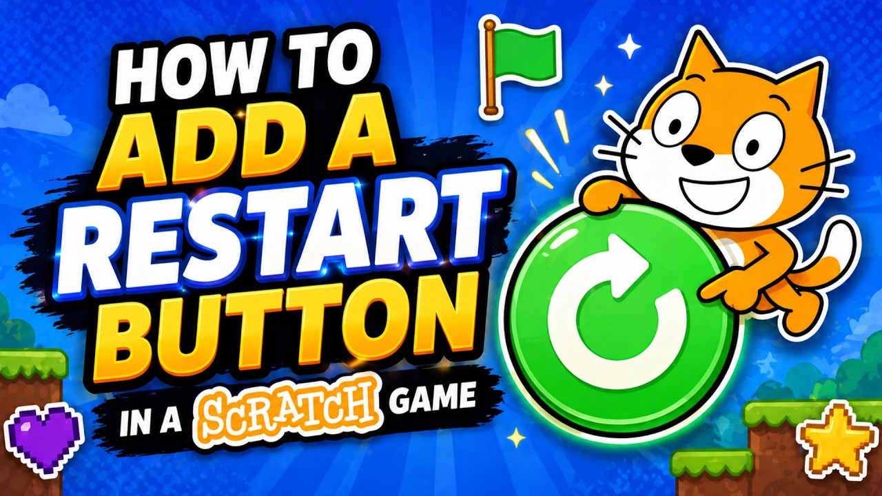 Add a Restart Button in Scratch