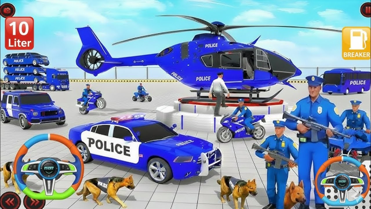 🚓Police Car Chase Simulator 3D Game - Real Cop Cars Driving Simulator 2025 - Android GamePlay