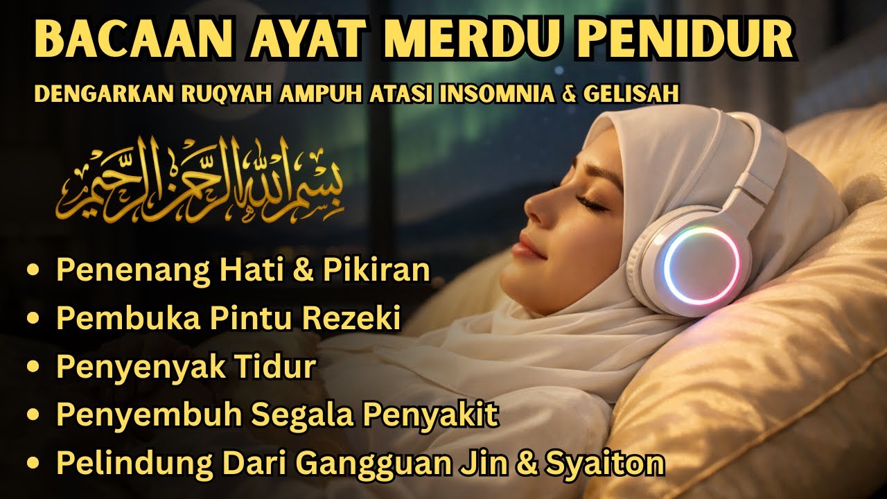 TERAPI RUQYAH MALAM: Usir Jin Jahat & Dapatkan Ketenangan Untuk Tidur Berkualitas