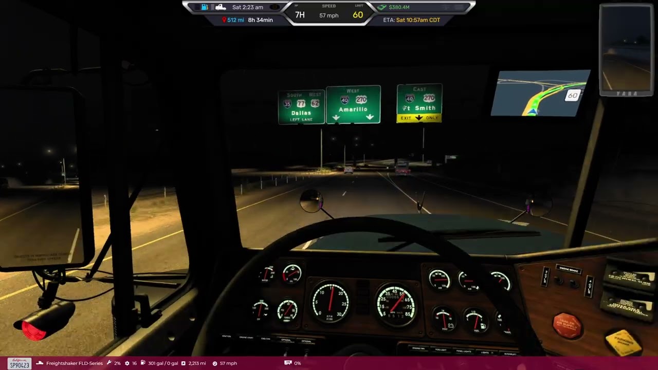 Taking Glass Racks From Wichita Kansas to San Antonio Texas | American Truck Simulator | ASMR EP 1