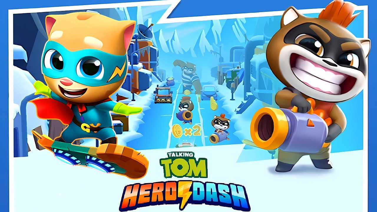 PLAY GAME! THREE 🎮🏃💨 Tom Hero Dash: The Ultimate Action Adventure Against Raccoon