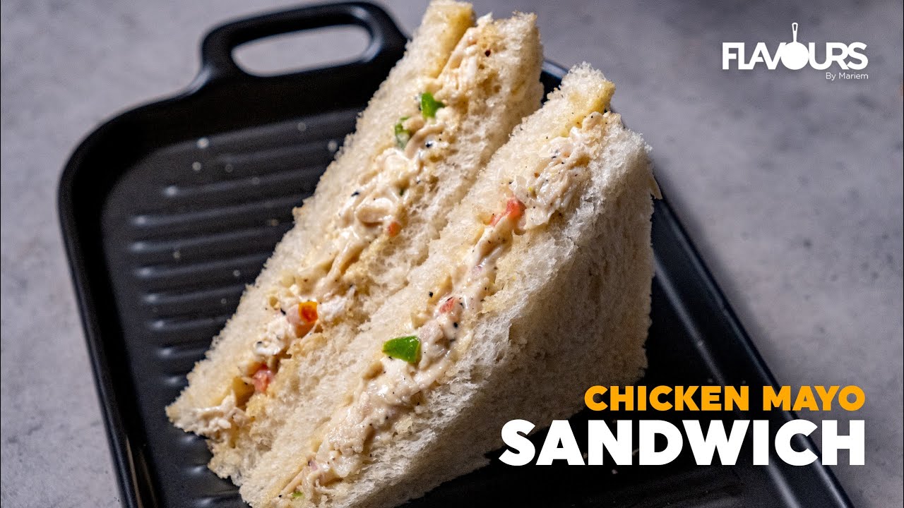 Chicken Mayo Sandwich | Chicken Mayonnaise Sandwich Recipe | Mayo Sandwich | Chicken Sandwich