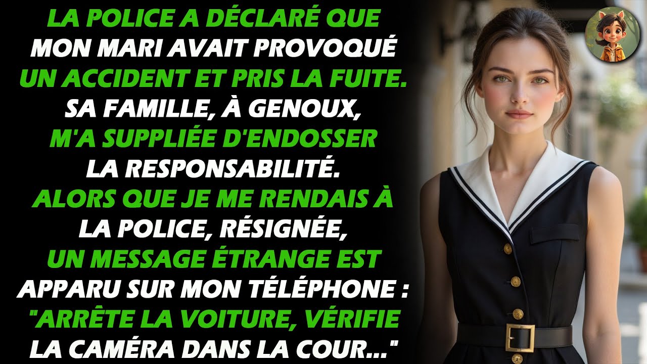 Ma belle-famille s'est agenouillée, m'a suppliée d'endosser son délit de fuite. Un SMS : 