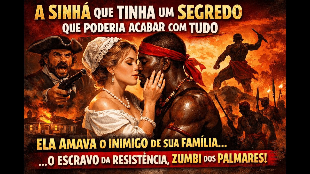 A SINHÁ QUE TINHA UM SEGREDO - ELA AMAVA O INIMIGO DE SUA FAMILIA, O ESCRAVO DA RESISTÊNCIA...
