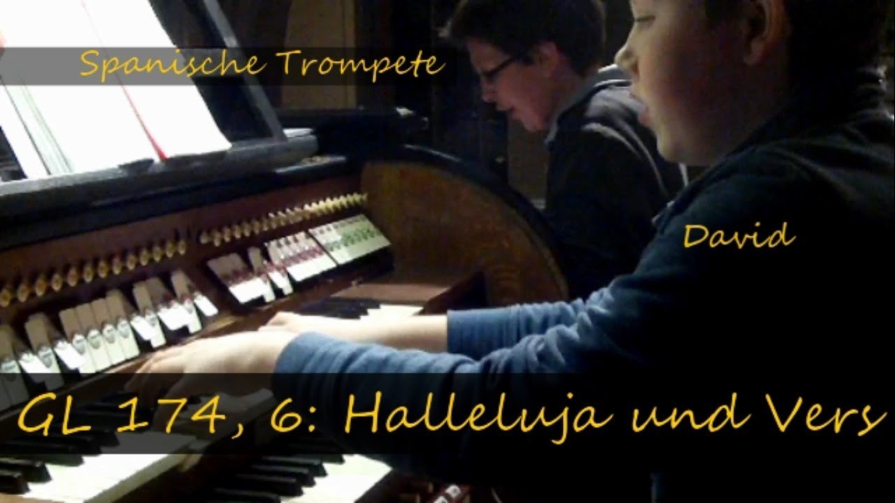 GL 174, 6 [zu zweit]: Halleluja und Vers (mit  David)