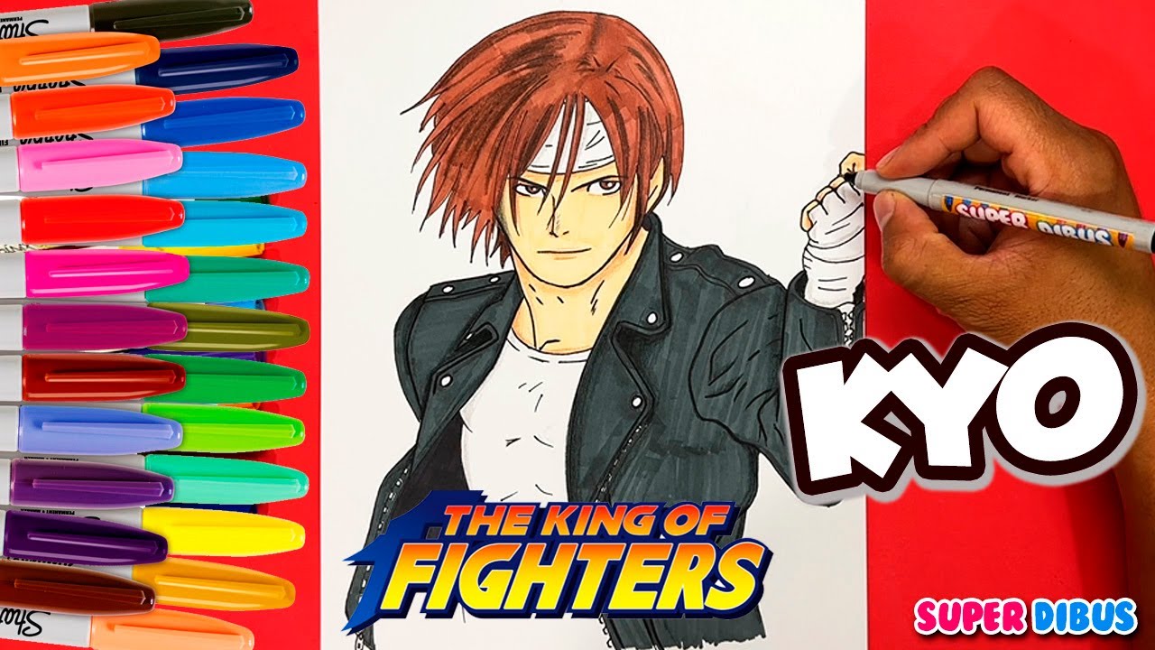 COMO DIBUJAR A KYO KUSANAGI DE THE KING OF FIGHTERS