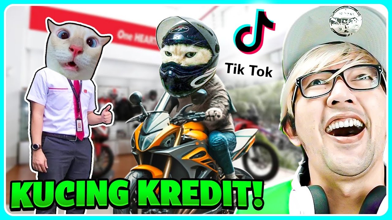 BANG CUPU REAKSI VIDEO LUCU TIKTOK!! KUCING KREDIT MOTOR