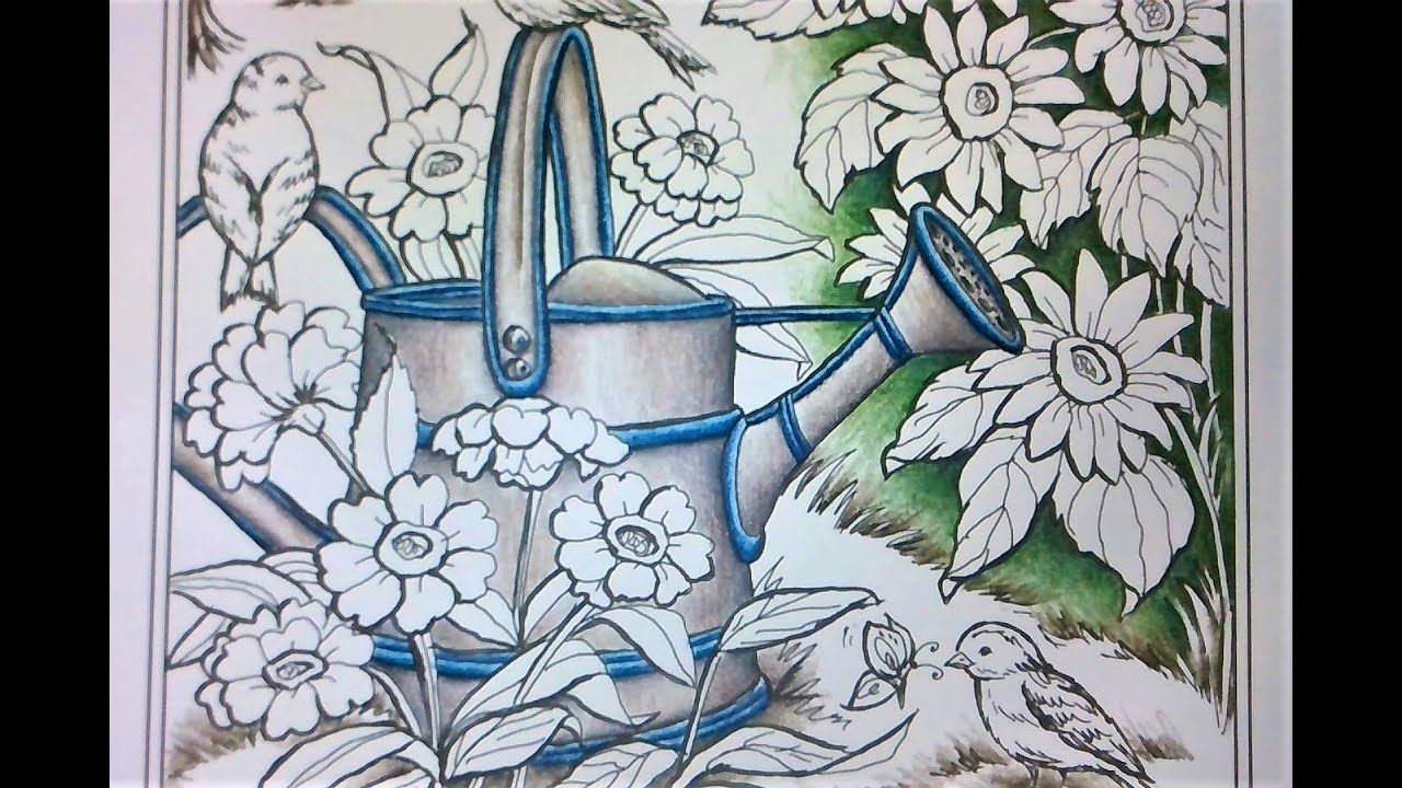 Coloring in Country Farm Scens Coloring Book 2 by Teresa Goodridge
