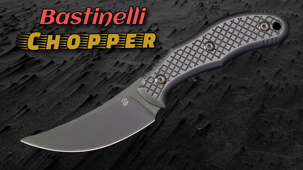Bastinelli Chopper:  USA Made State of the Art Fixed Blade "Tactical Art" EDC Knife