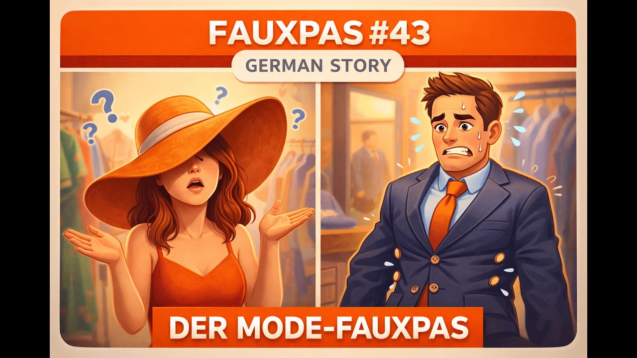 The Fashion Disaster (Der Mode-Fauxpas) 🤡 | Learn German with a Story