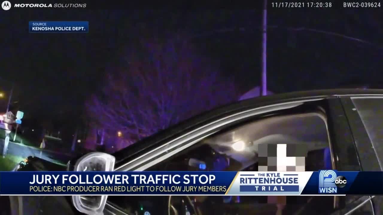 Body cam video released of MSNBC producer stopped while following Rittenhouse jury bus