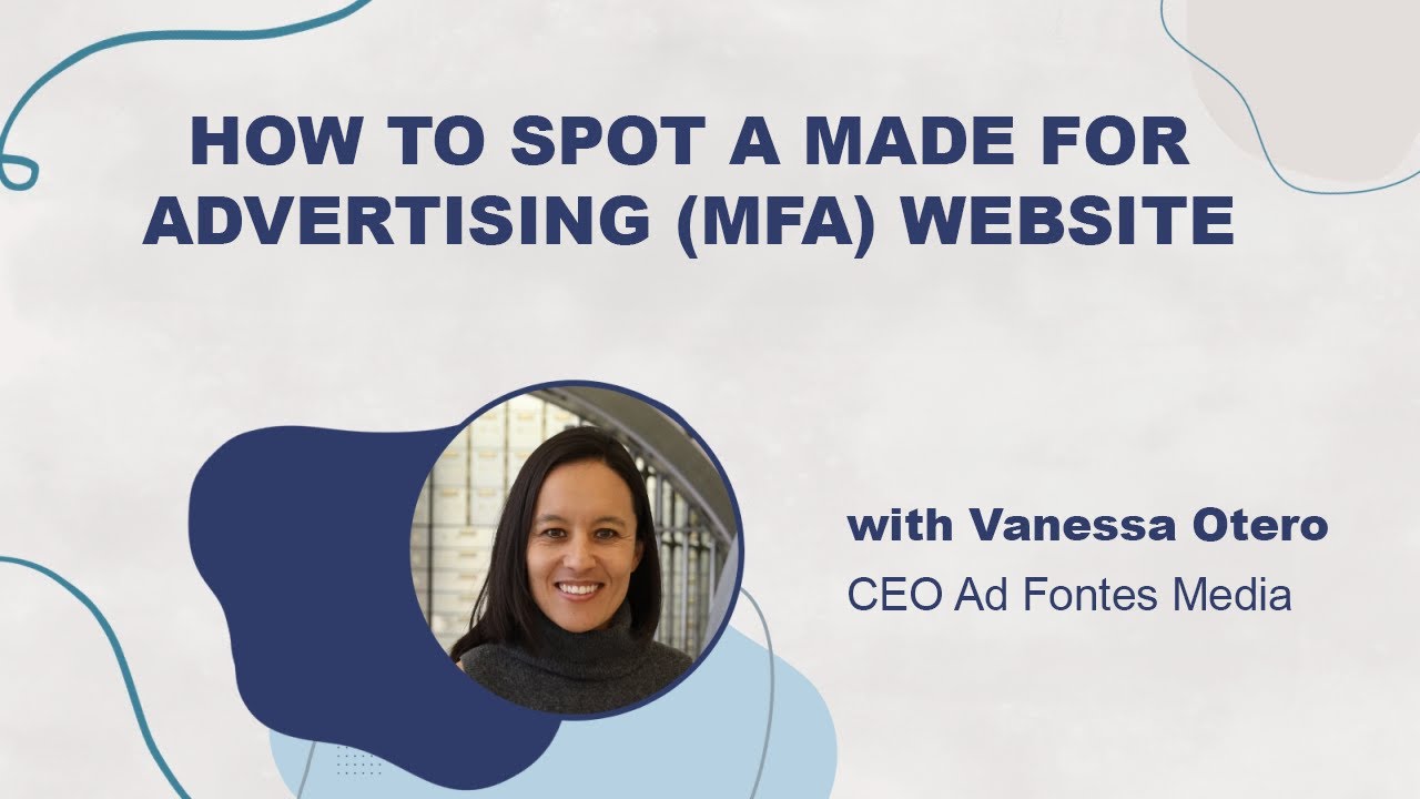How to Spot a Made for Advertising (MFA) Website
