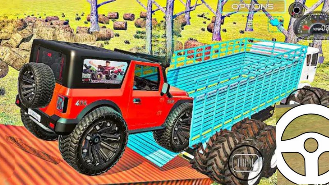 Loading Thar 4x4 in Dumper4x4🔥 #thar4x4​ #dumper6x6​ #newtharvideo​ #virel