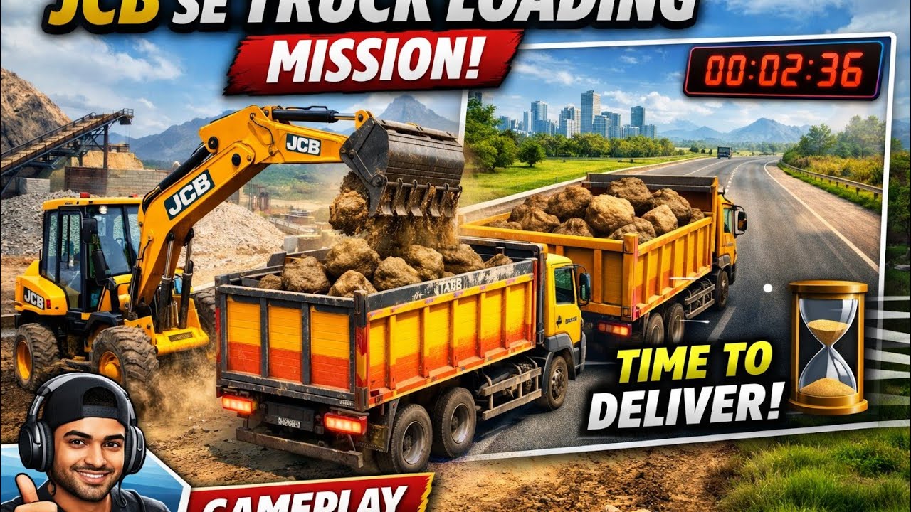 JCB Se Truck Loading Mission 🚜 | Time Pe Delivery Challenge ⏳” #gamer #jcbgame 