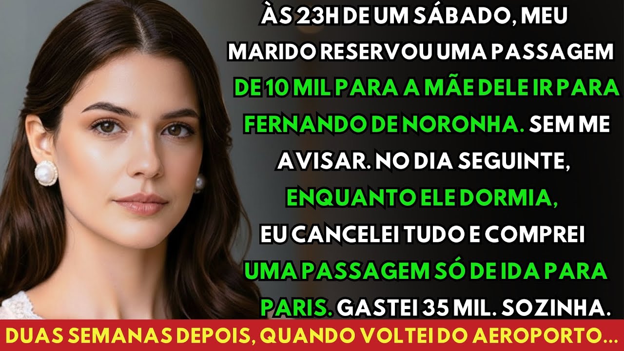 Meu Marido Gastou 10 Mil Do Nosso Cartão Para Levar A Sogra — Cancelei E Fui Para Paris Sozinha...