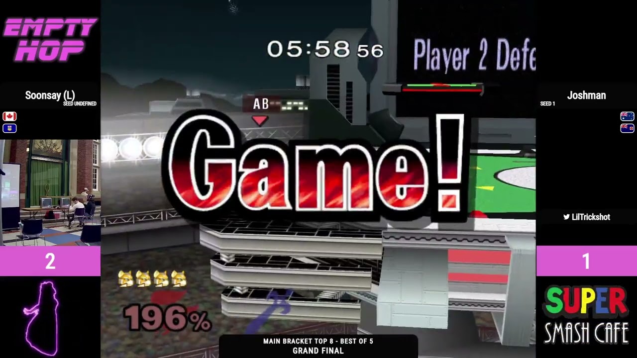 Joshman (Marth) vs. Soonsay (Fox) - Melee Singles Grand Final - Empty Hop