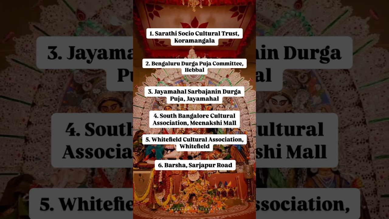 Top 20 Durga Puja pandals in bangalore #bangaloretravellers #durgapuja #bangaloretravelblogger ore