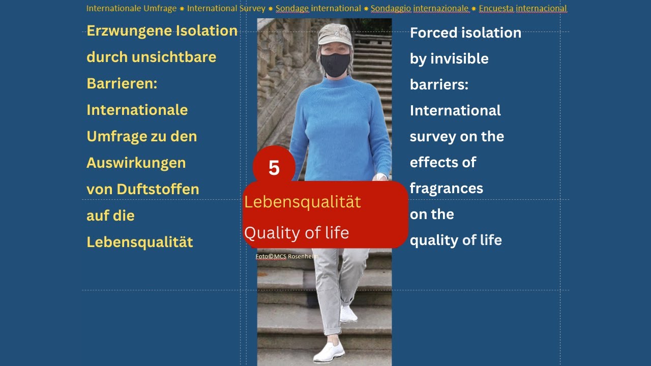 Studie Duftstoffsensibilität / Study fragrance sensitivity: 5) Lebensqualität / Quality of life