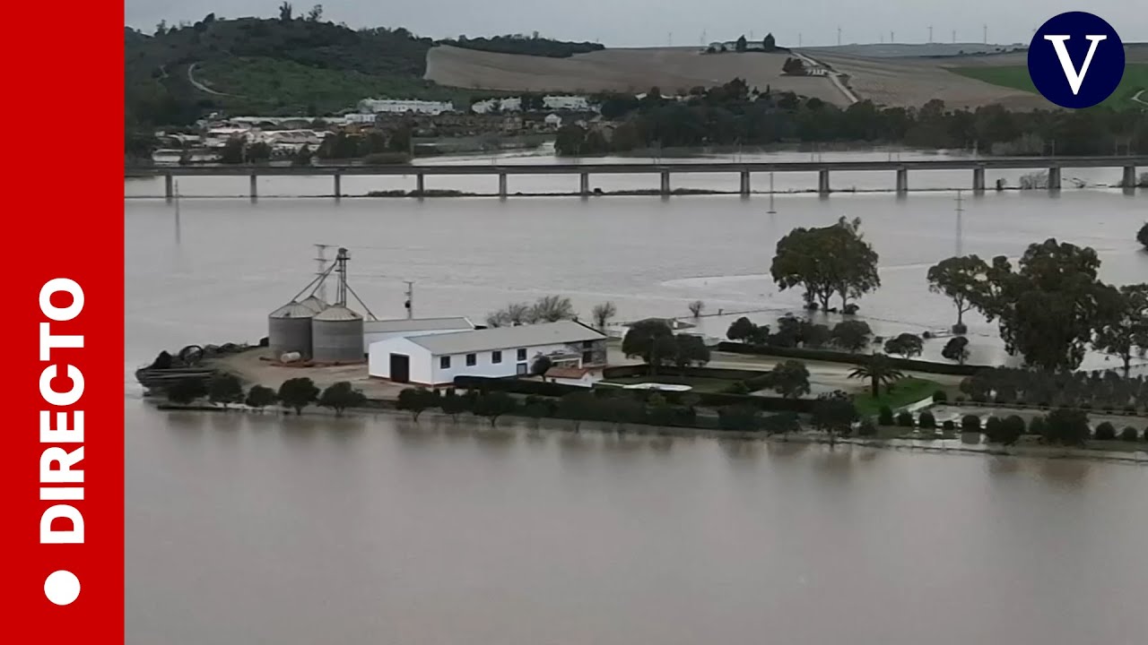 DIRECTO: Vista aérea de Jerez de la Frontera inundada por las borrascas