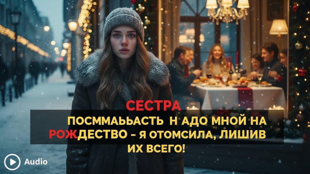Сестра высмеяла меня на Рождестве – я закрыла счёт и разрушила их мир!