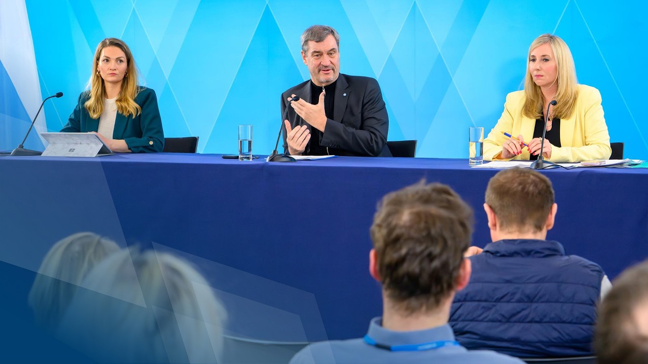 Pressekonferenz nach der Kabinettssitzung in Schweinfurt (24.02.2026)