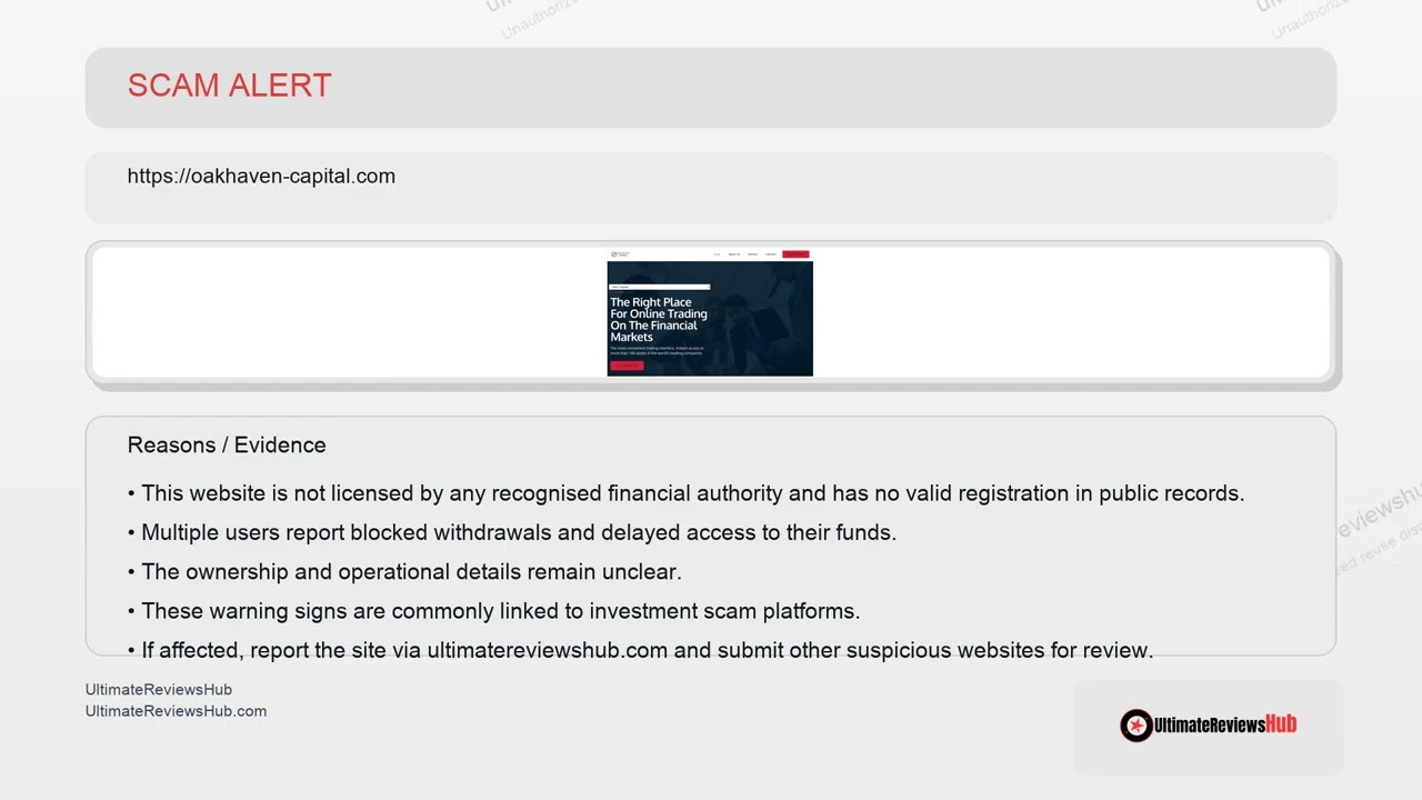 oakhaven-capital.com Review | Legit or Scam? Risk & Transparency Breakdown