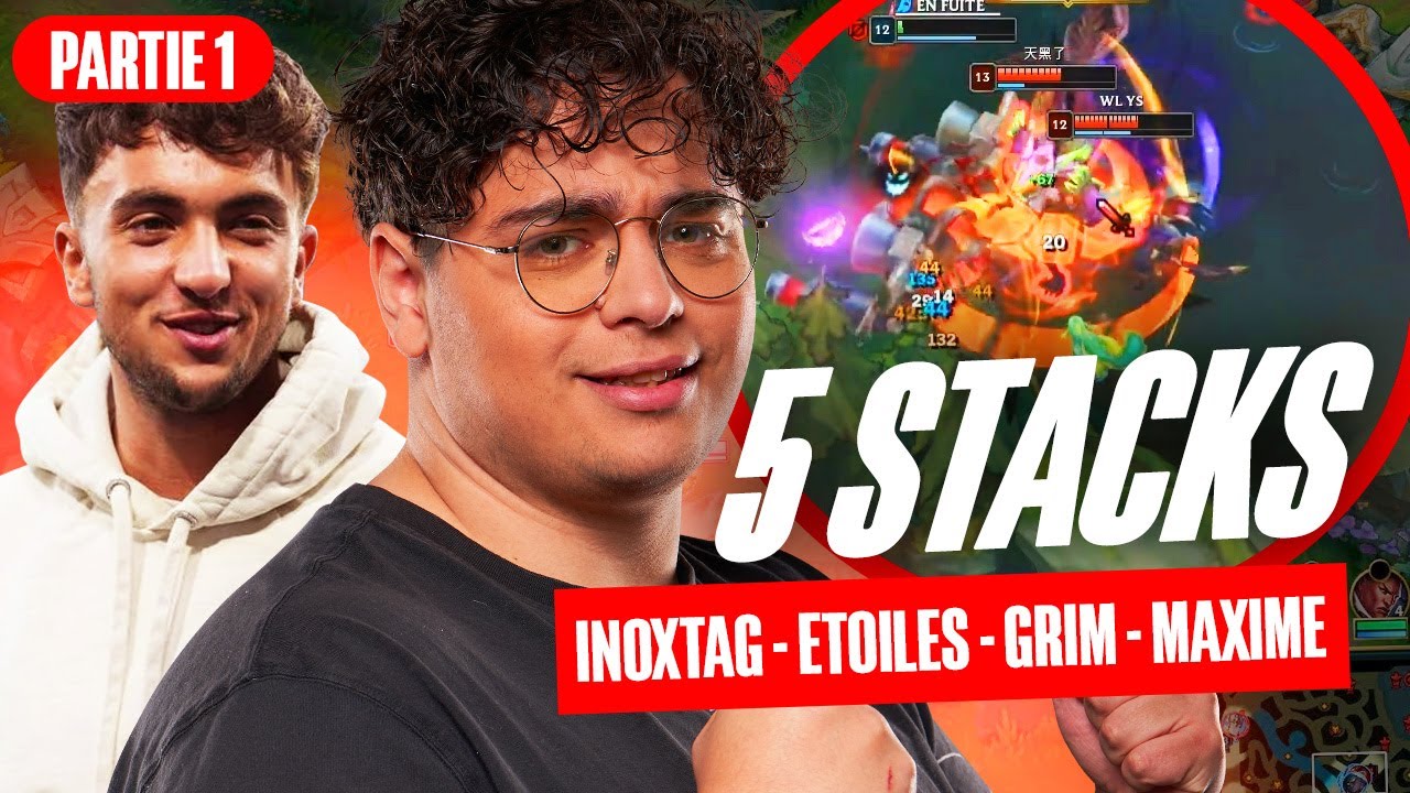 INOXTAG JOUE EN 5 STACK POUR LA PREMI&Egrave;RE FOIS (Avec &Eacute;TOILES, GRIM & MAXIME)