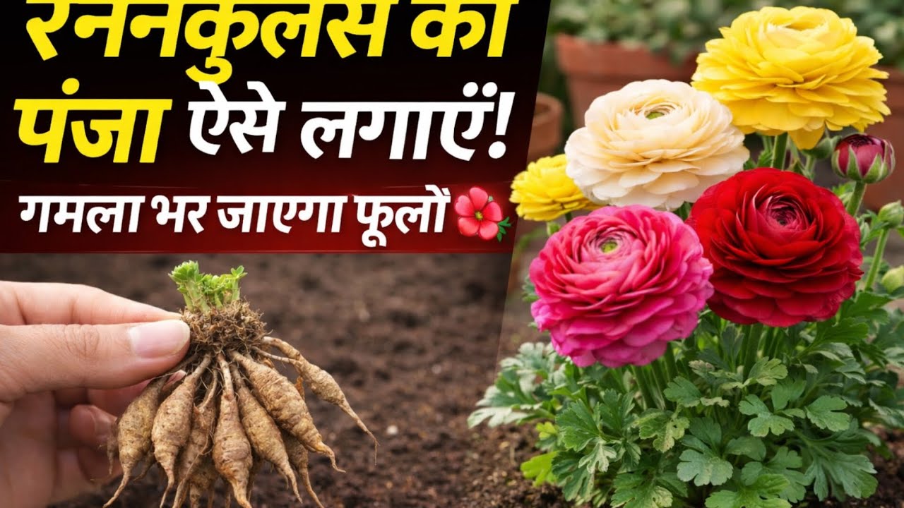  रेननकुलस की सीक्रेट खादहर दिन नए फूल!🌹🌺💐Ranunculus Plant CareTip 🌿🌱🌾🎋🌿