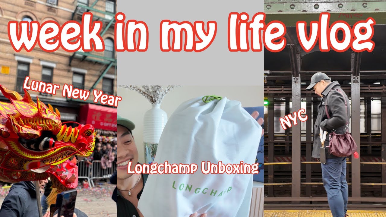 Week In My Life: NYC Vlog - Longchamp Bag, Chinese Lunar New Year, Bryant Park