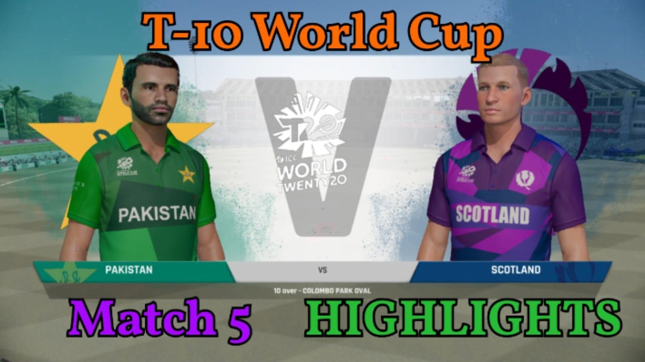 PAKISTAN vs SCOTLAND | T10 WORLD CUP - MATCH #5 | Can Pakistan Conquer the World 🏆