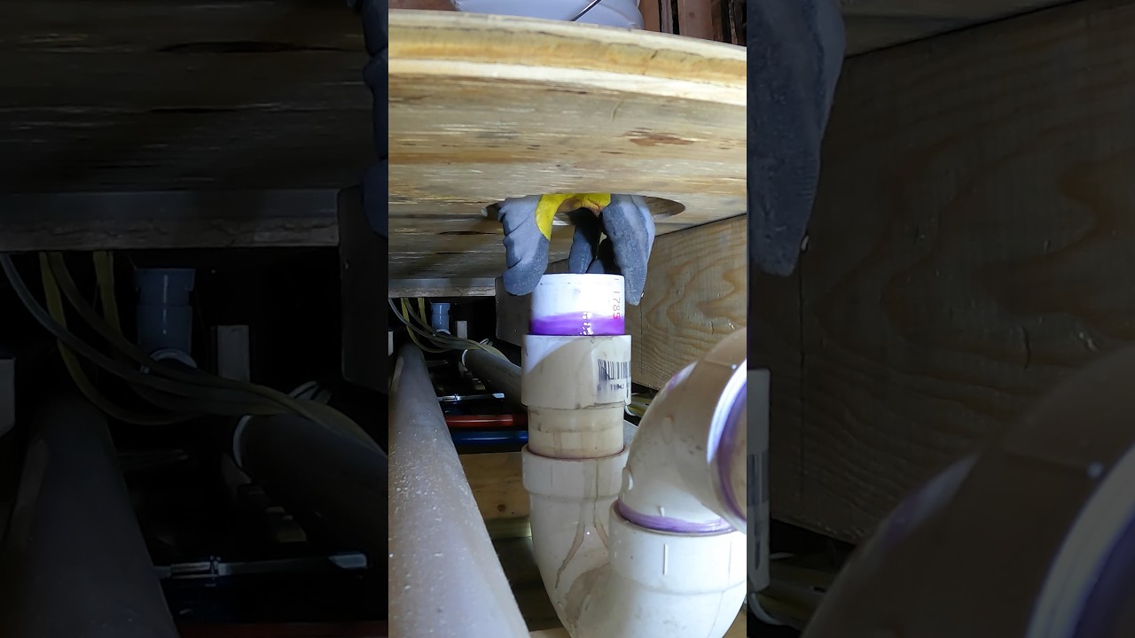 PVC Shower Drain Tips - #shorts #homerepairtutor