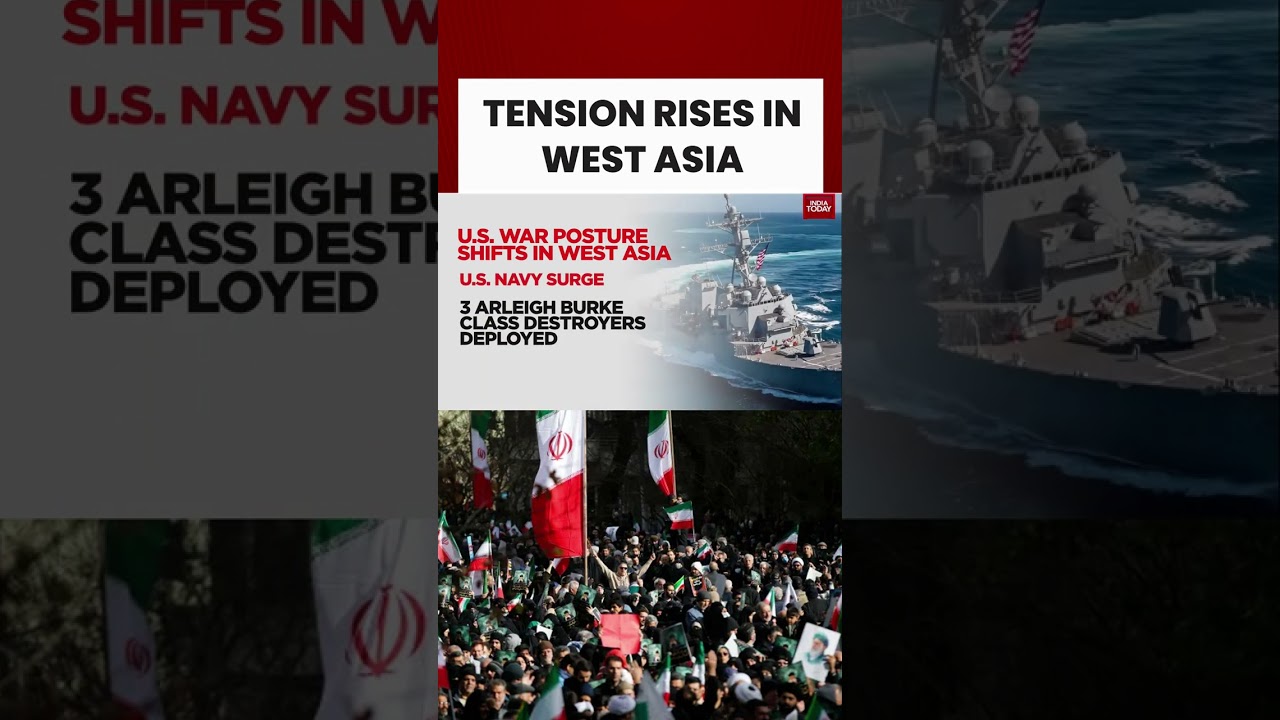 Tension Rises In West Asia As US Shifts To War Posture | Anti-Regime Protests | Khamenei | Iran