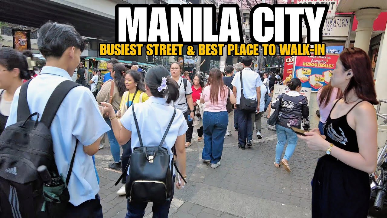 SHOCKING Walk Downtown Pedro Gil Manila | Busiest Street Scene | PHILIPPINES[4K]
